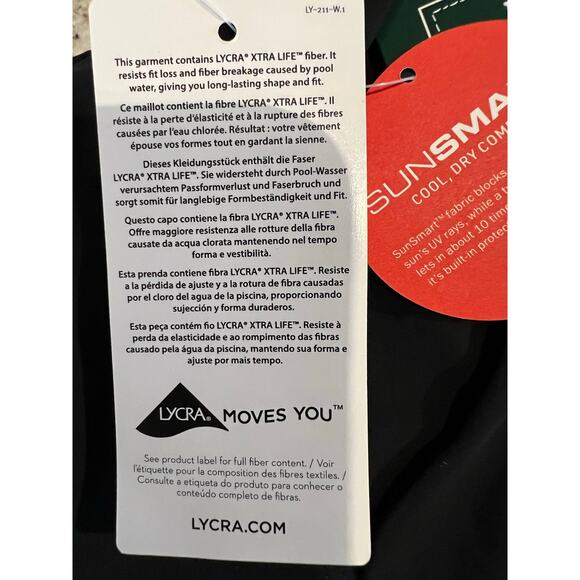 L.L. Bean Shaping Swim Skirt UPF 50+ High Rise Flattering Black Size 18 - Picture 10 of 10